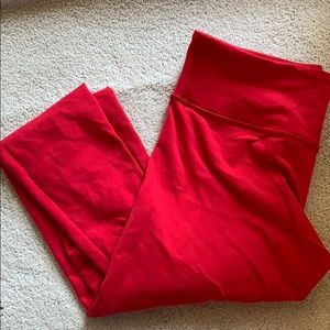 Lulu Lemon Red Leggings